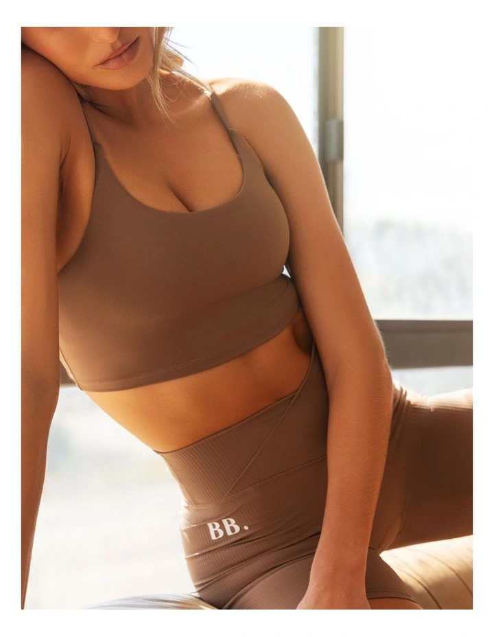 Sculpting Cropped Cami in Tan image 5