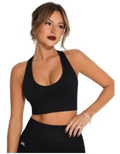 Ribbed Racer in Black