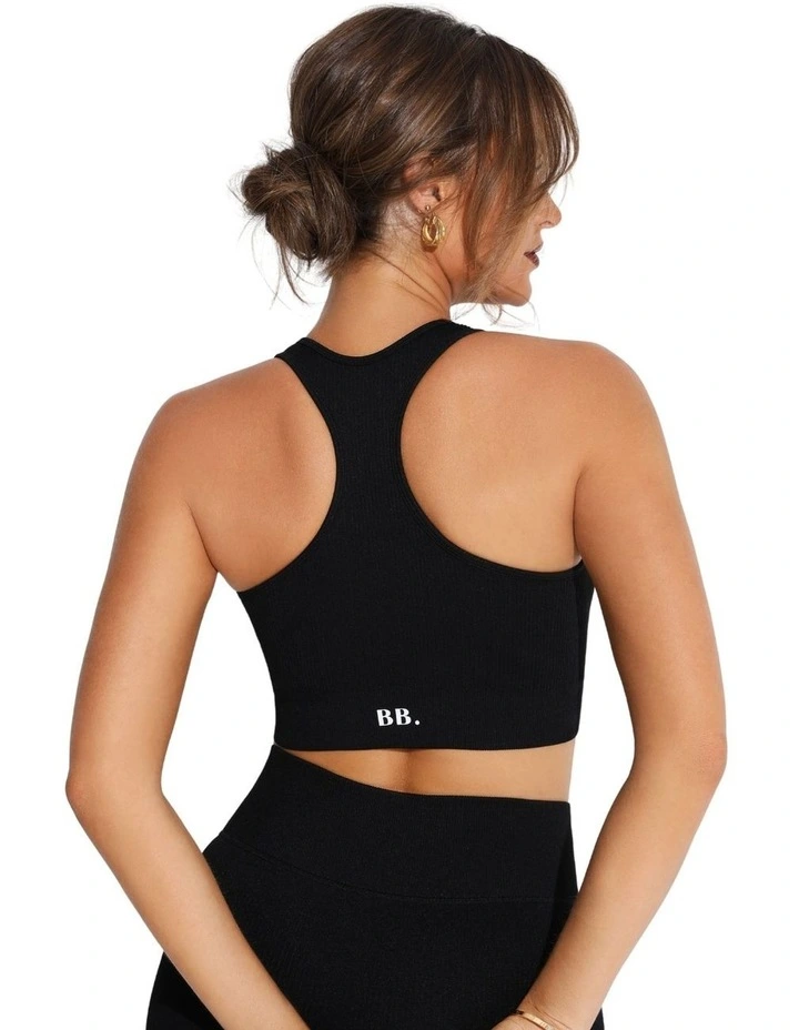 Ribbed Racer in Black image 2