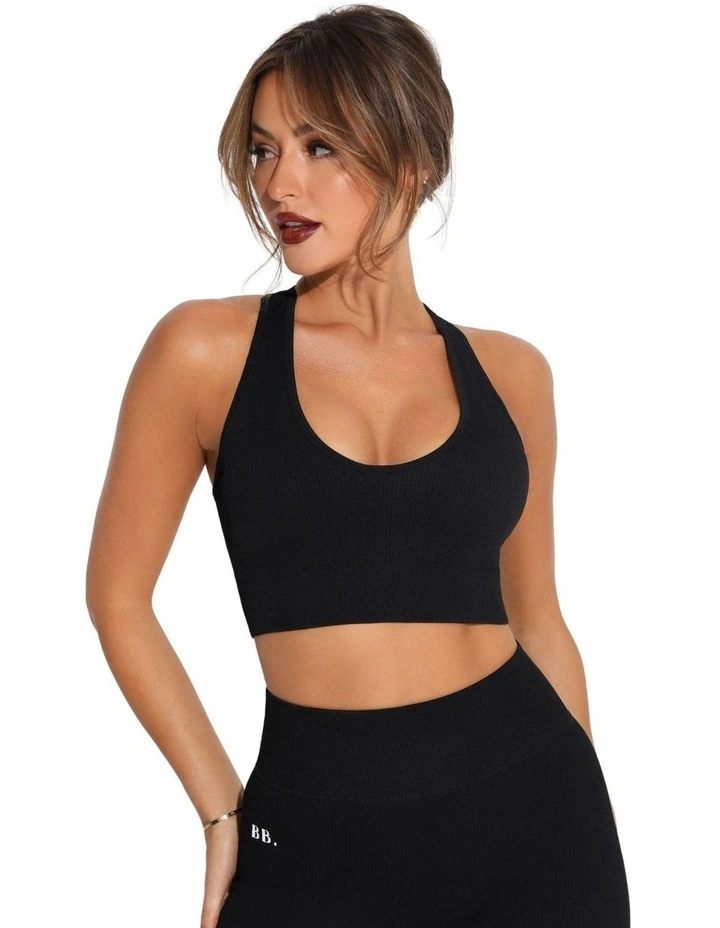 Ribbed Racer in Black image 4