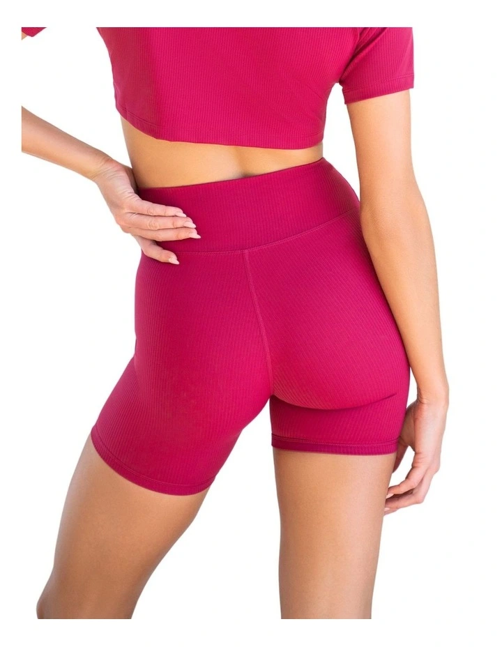 Everyday Dri-Fit Crossover Shorts in Raspberry image 2