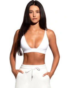 Triangle + Bra + in White