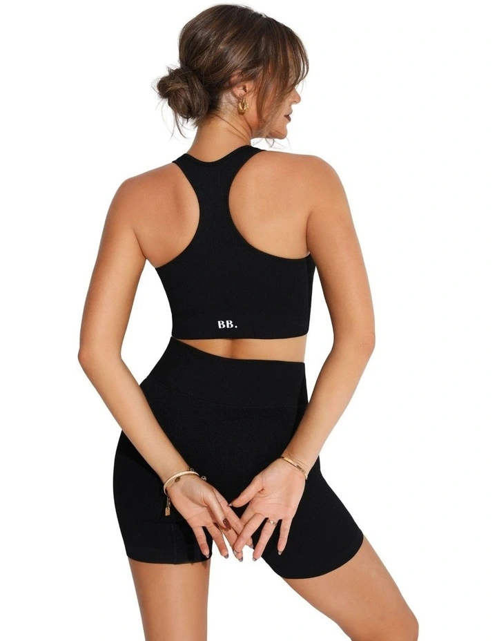 Ribbed Shorts in Black image 5