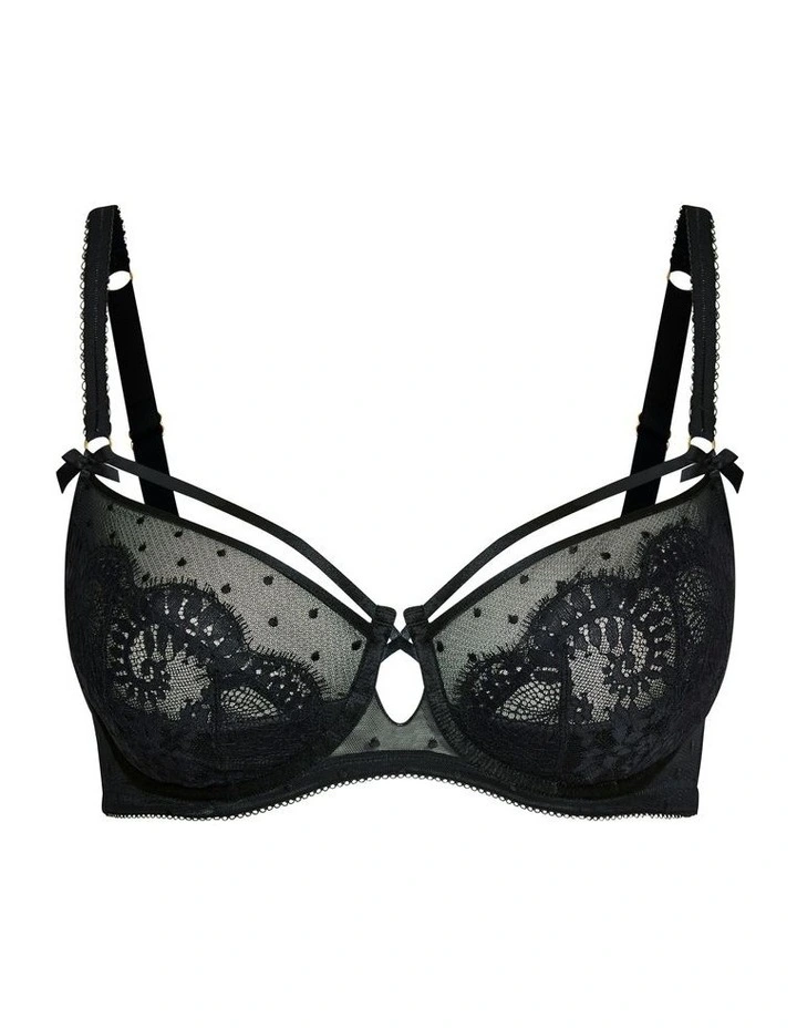 Clementine Underwire Bra in Black image 4