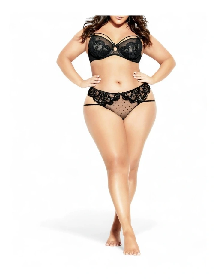 Clementine Underwire Bra in Black image 6