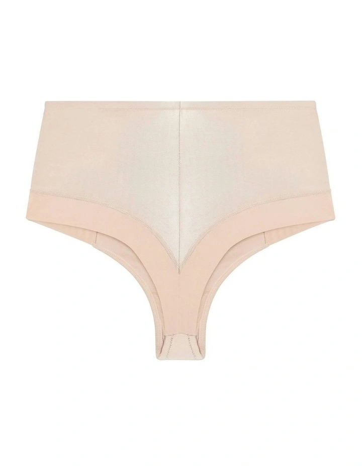 Smooth And Chic Control Thong in Latte image 5
