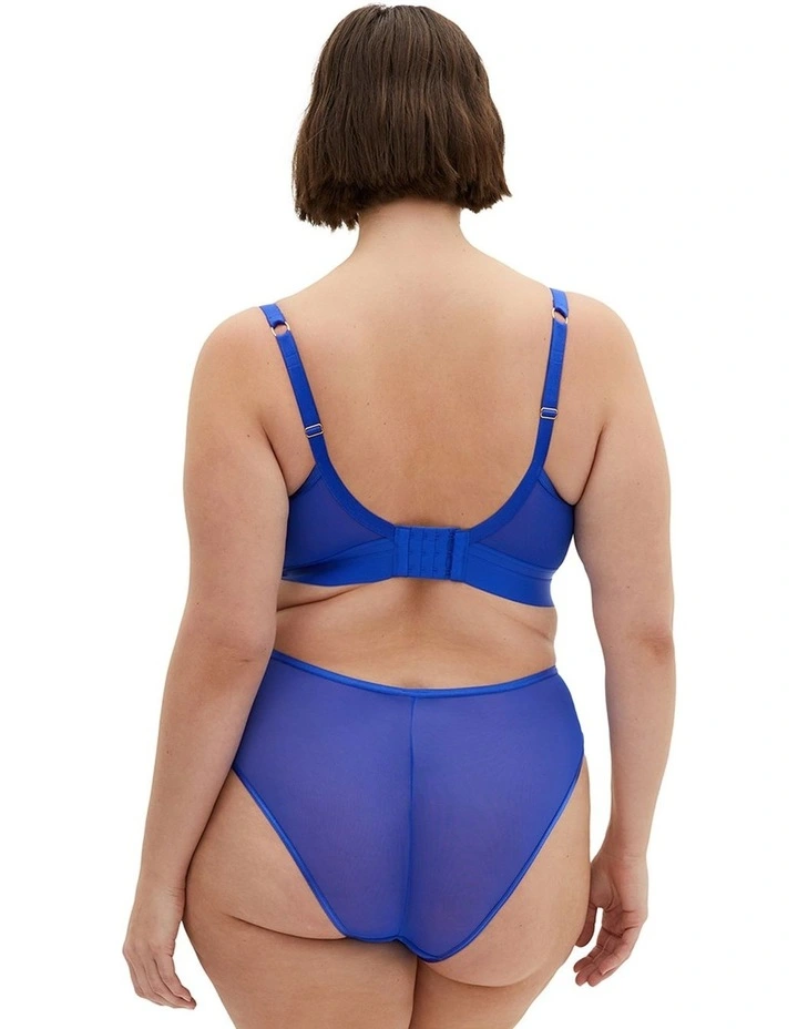 Alexis Contour Longline Bra in Blue image 2