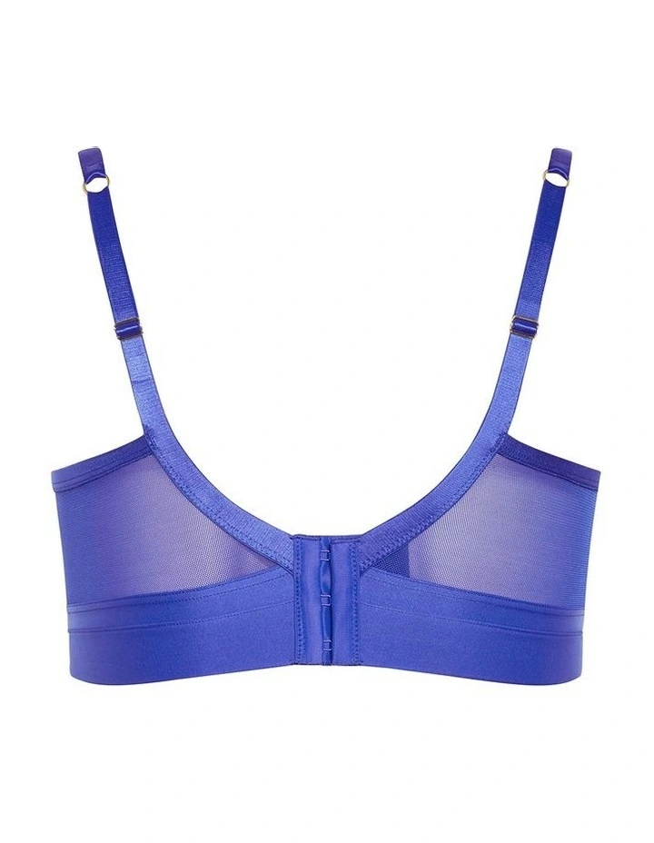 Alexis Contour Longline Bra in Blue image 4