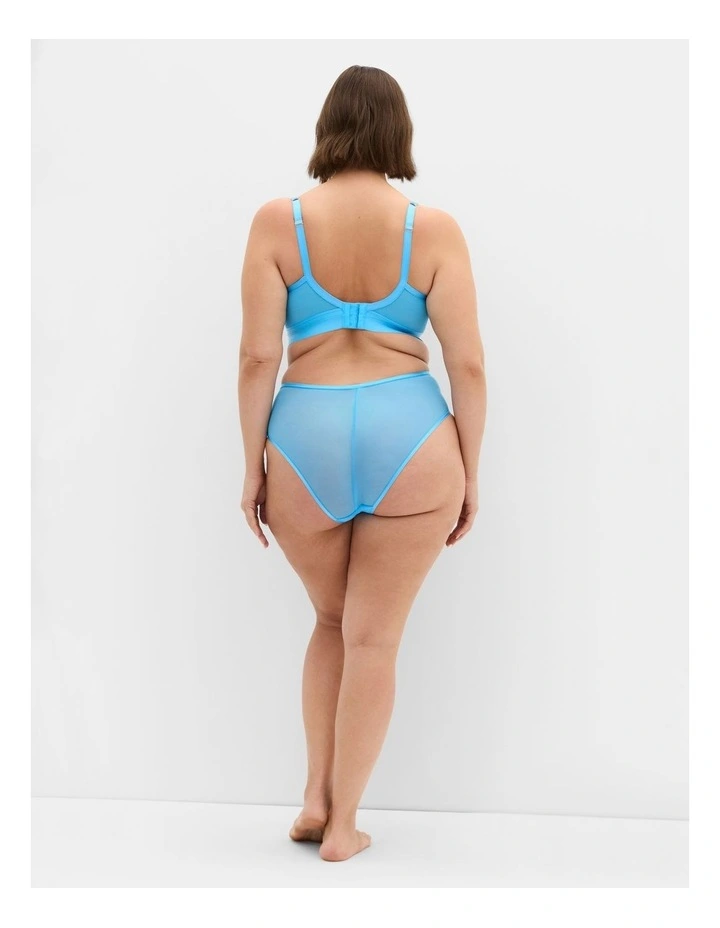 Alexis Contour Longline Bra in Turquoise image 2