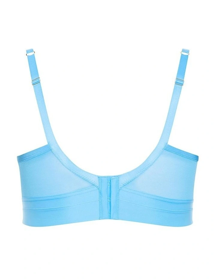 Alexis Contour Longline Bra in Turquoise image 4