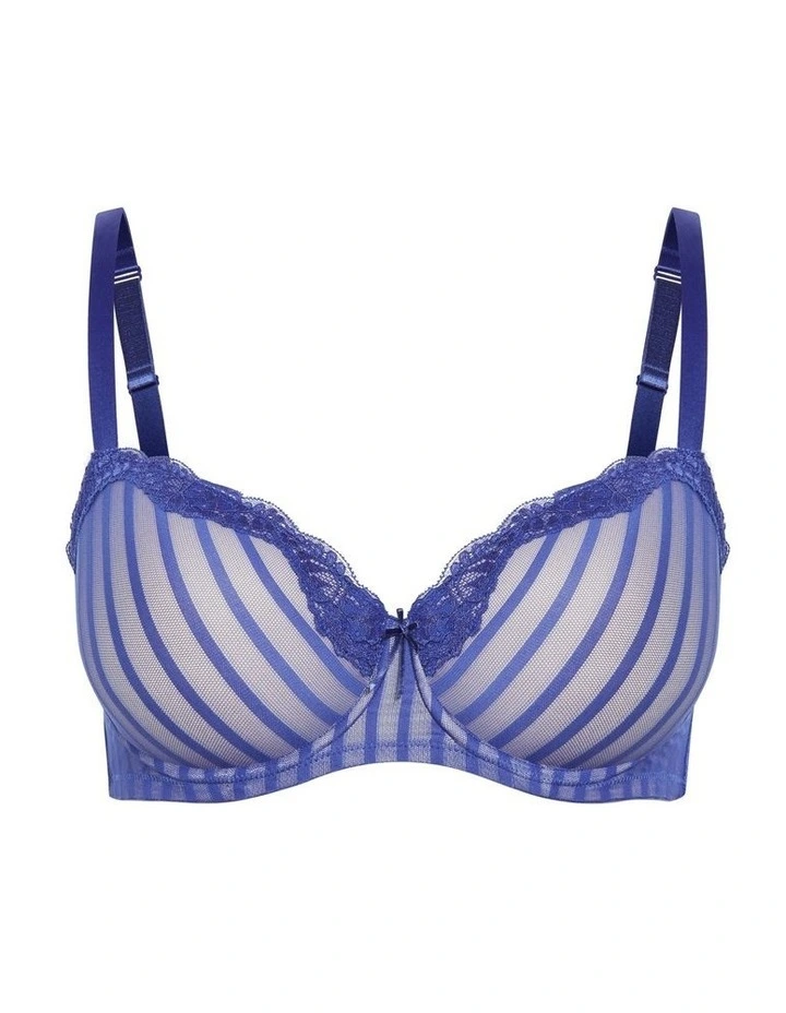 Plus Size Fifi Contour Bra in Dazzling Blue image 3