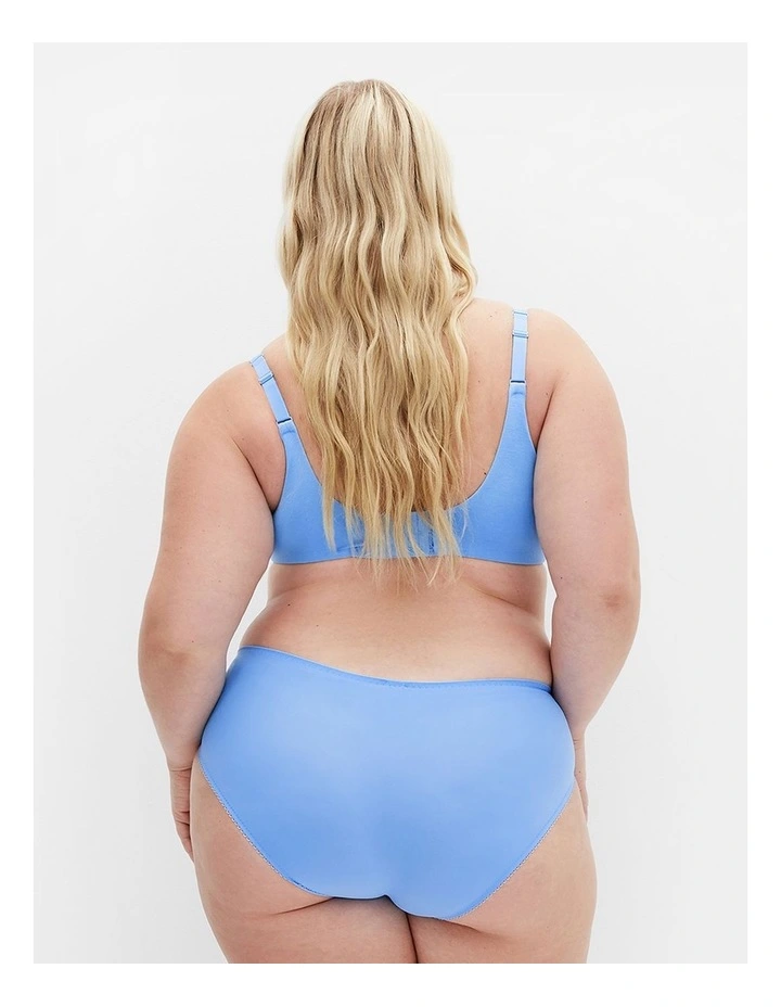 Smooth And Chic Cotton T-shirt Bra in Blue Topaz image 2