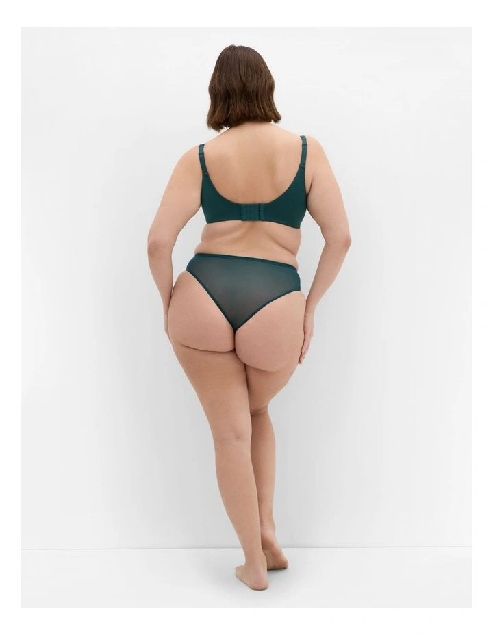 Smooth And Chic Cotton T-Shirt Bra in Teal image 2