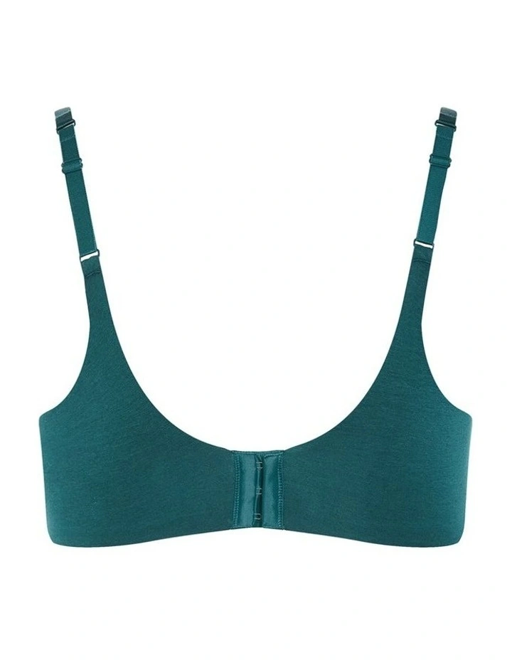 Smooth And Chic Cotton T-Shirt Bra in Teal image 4