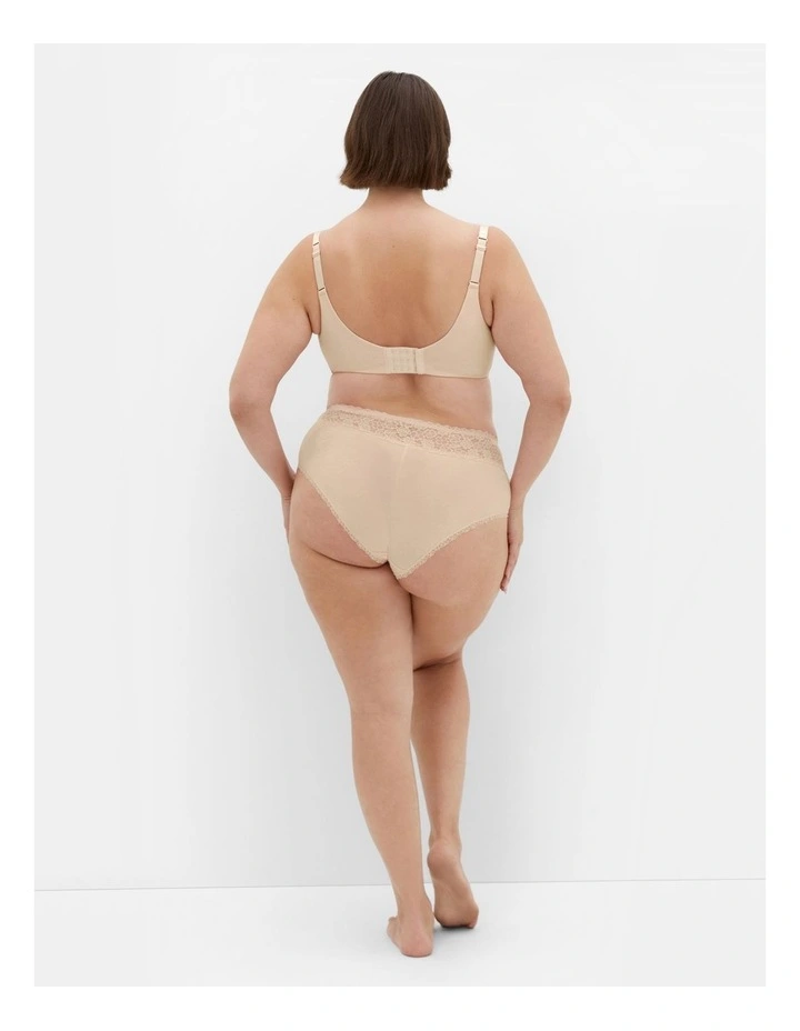 Smooth And Chic Cotton T-shirt Bra in Latte image 2