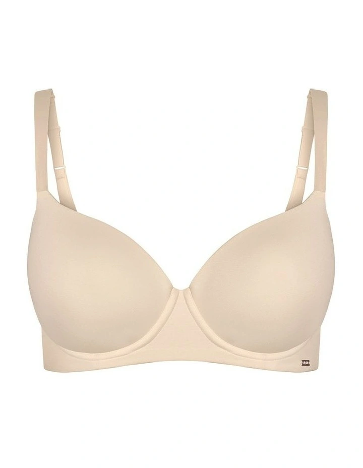 Smooth And Chic Cotton T-shirt Bra in Latte image 3