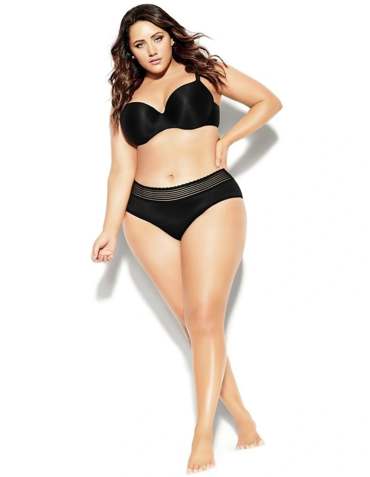 Bodycon Contour Bra in Black image 2