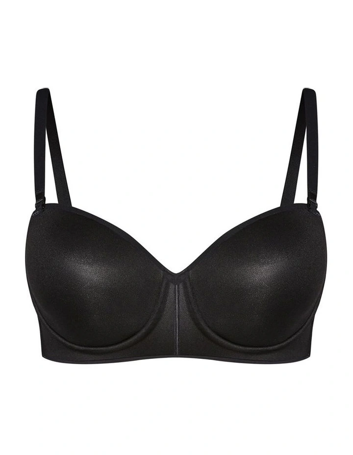 Bodycon Multiway Bra in Black image 3