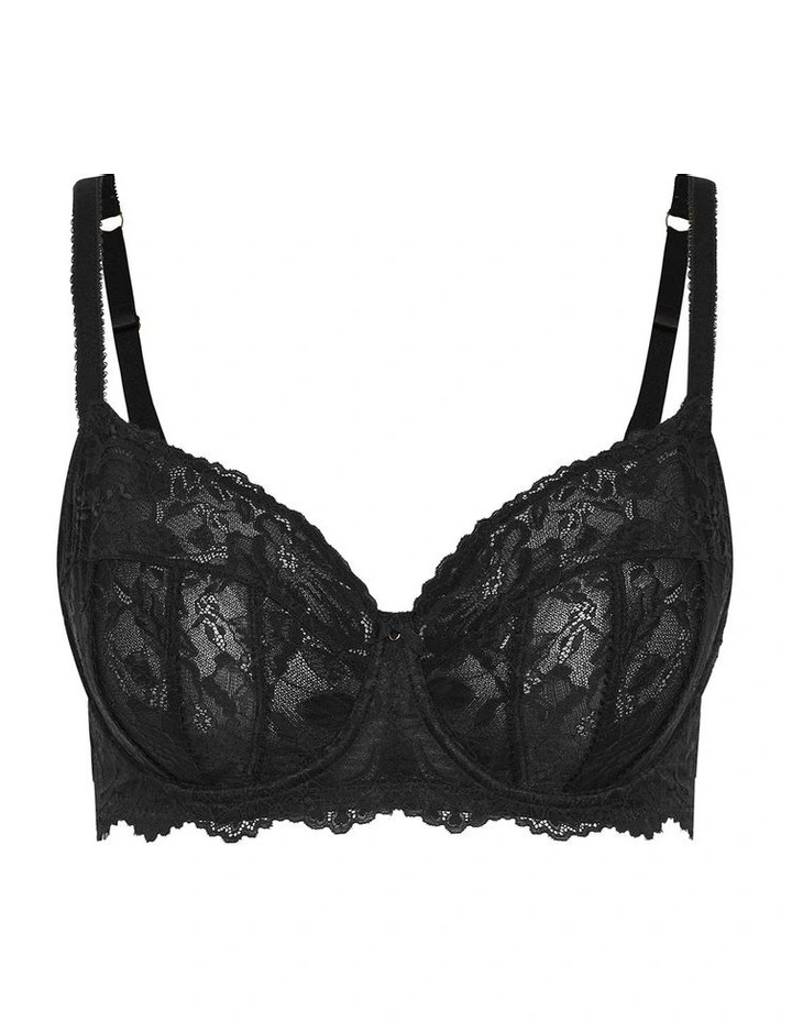 Lara Underwire Bra in Black image 3