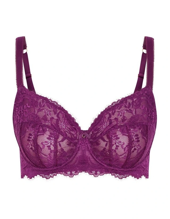 Lara Underwire Bra in Purple Iris image 3