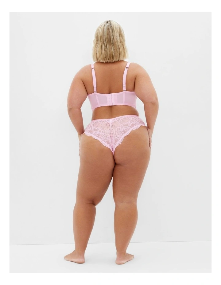 Allure Demi Longline Bra in Pink image 2