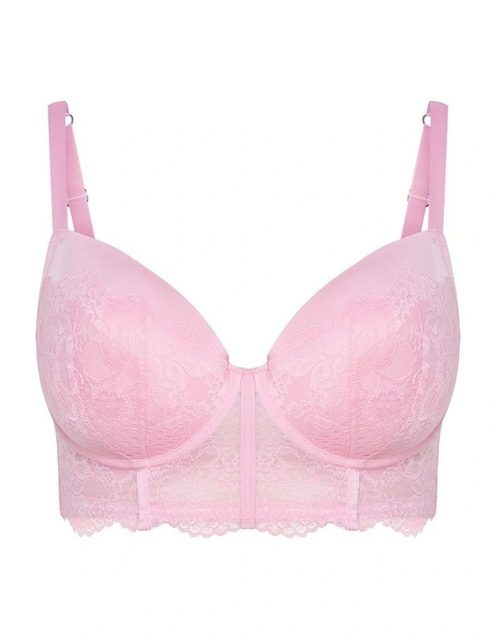 Allure Demi Longline Bra in Pink image 3