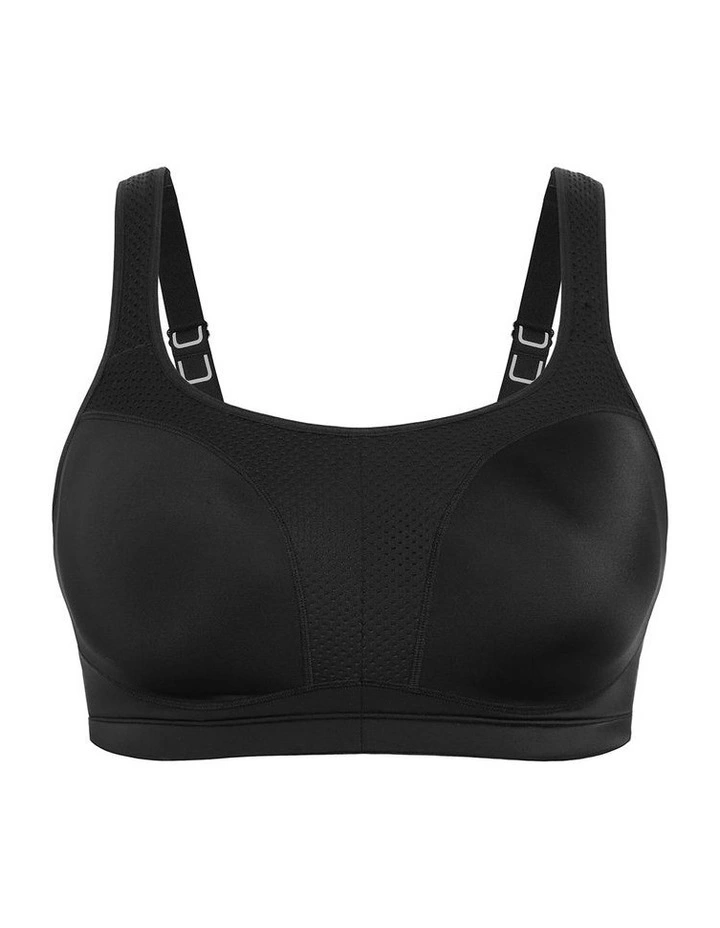 Contour Underwire Sports Bra in Black image 3