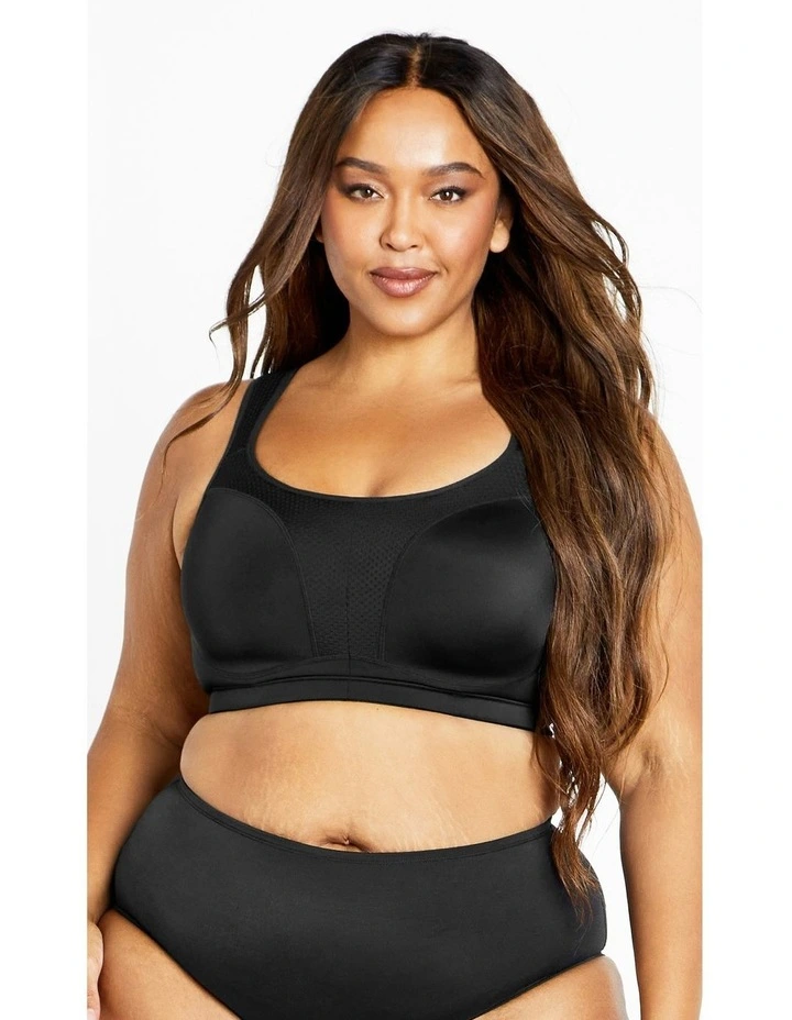 Contour Underwire Sports Bra in Black image 7