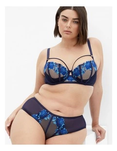 Serena Demi Underwire Bra in Electric Blue