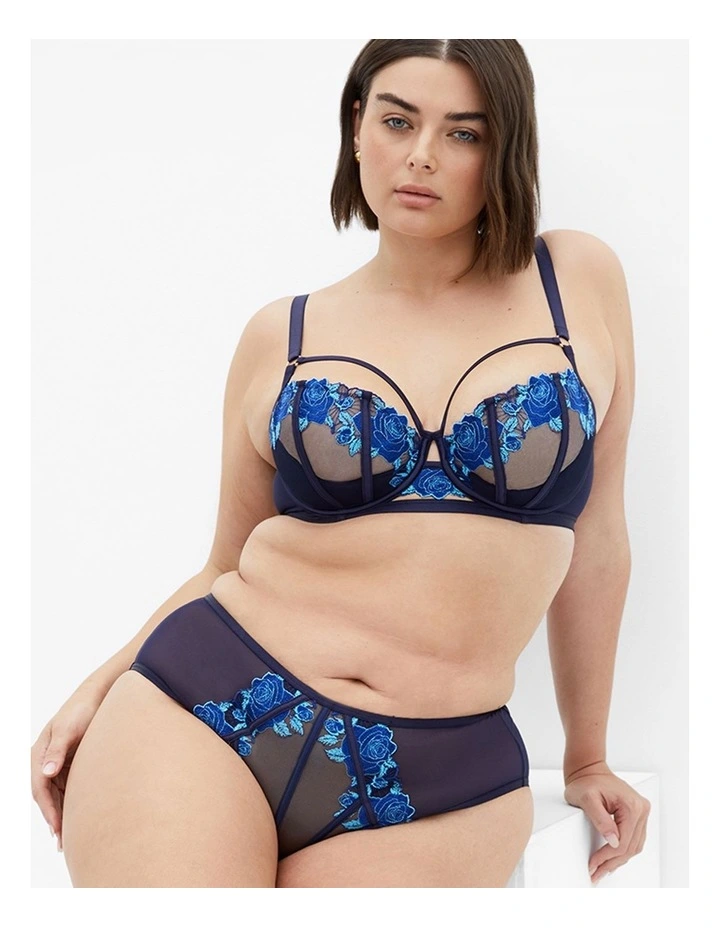 Serena Demi Underwire Bra in Electric Blue image 1