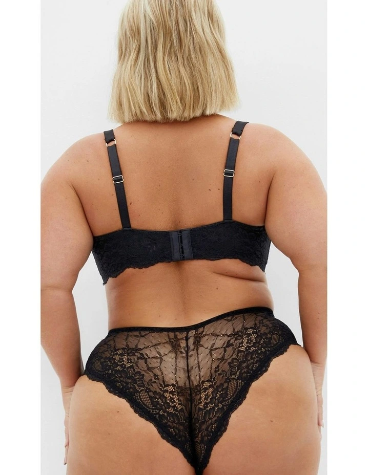 Viva Underwire Demi Bra in Black image 2