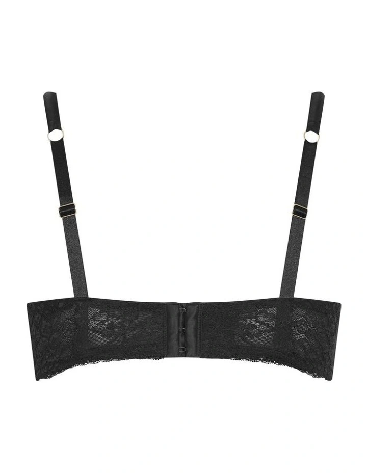 Viva Underwire Demi Bra in Black image 4
