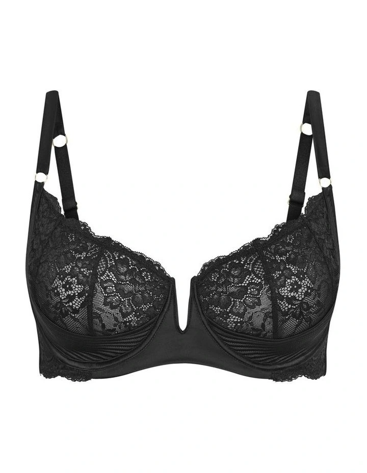 Viva Underwire Demi Bra in Black image 7