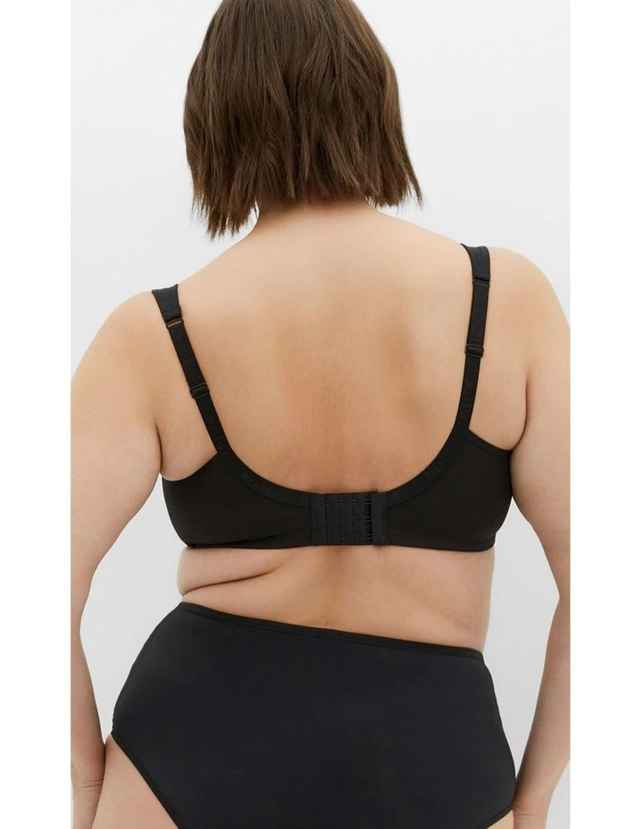 Plus Size Smooth & Chic Balconette T-Shirt Bra in black image 2