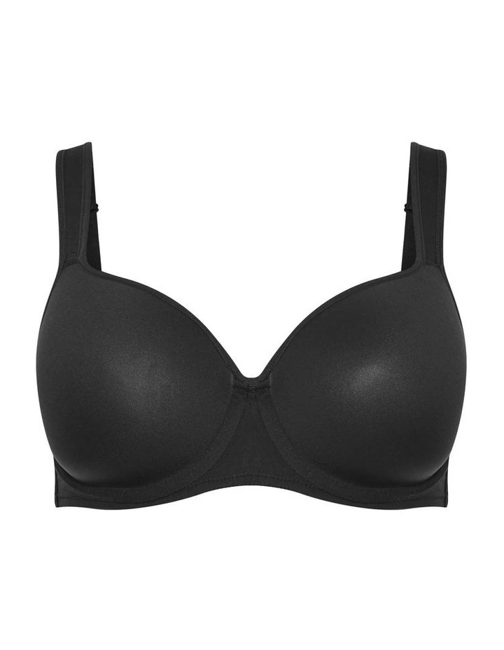 Plus Size Smooth & Chic Balconette T-Shirt Bra in black image 3