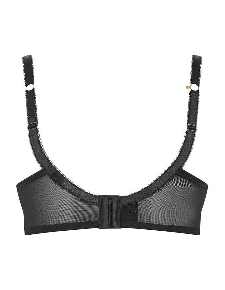 Ophelia Push Up Bra in Black image 4