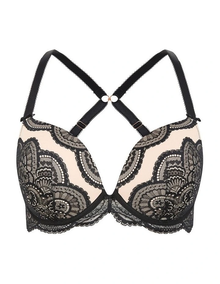 Ophelia Push Up Bra in Black image 5