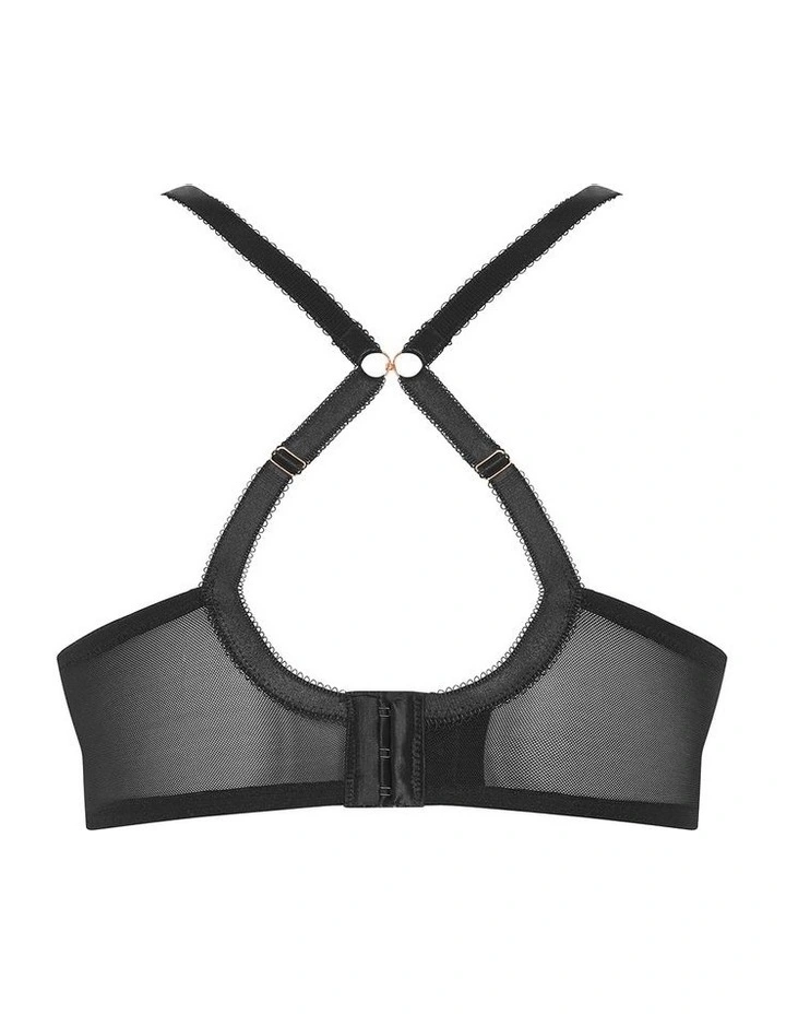 Ophelia Push Up Bra in Black image 6