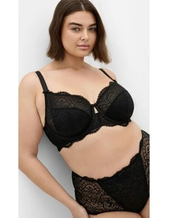 Plus Size Ophelia Underwire Bra in Black