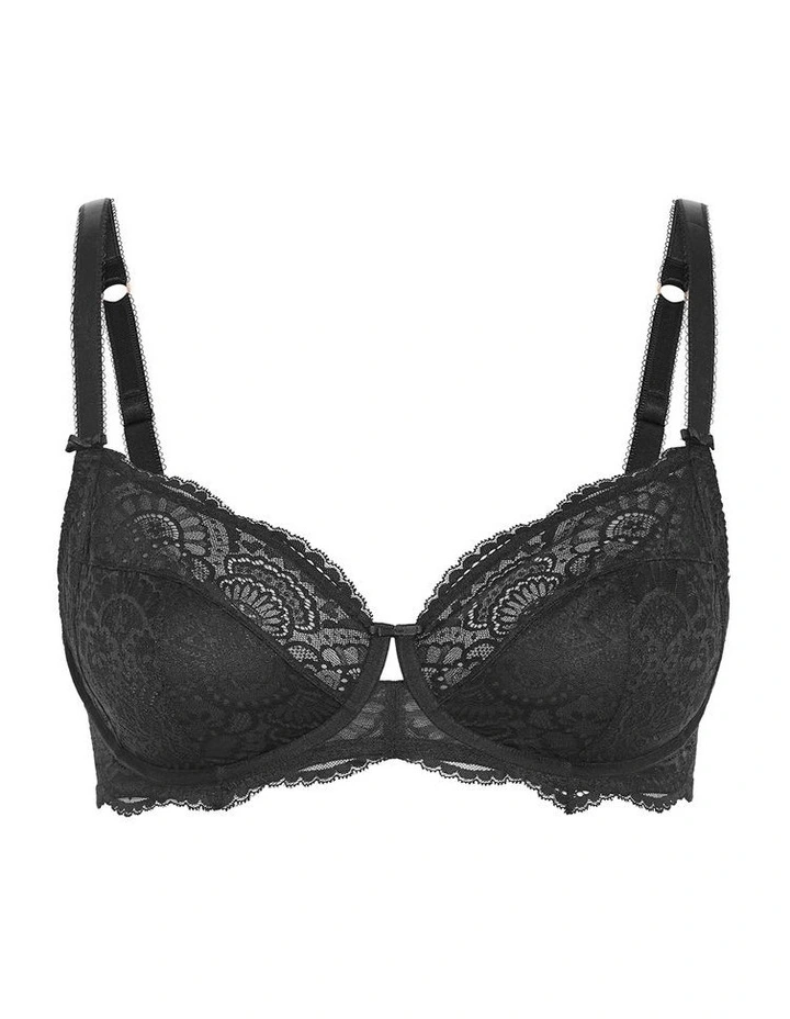 Ophelia Underwire Bra in Black image 3
