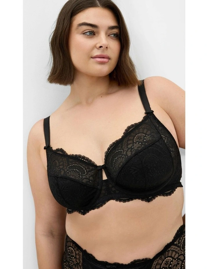 Plus Size Ophelia Underwire Bra in Black image 3