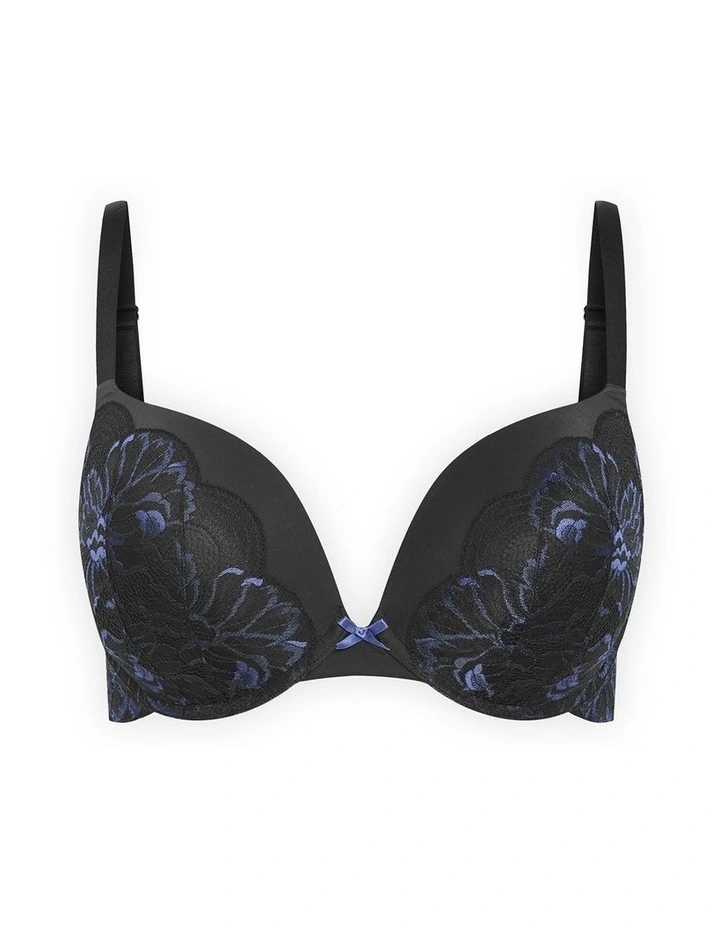 Martine Uplift Bra in Black Navy image 3