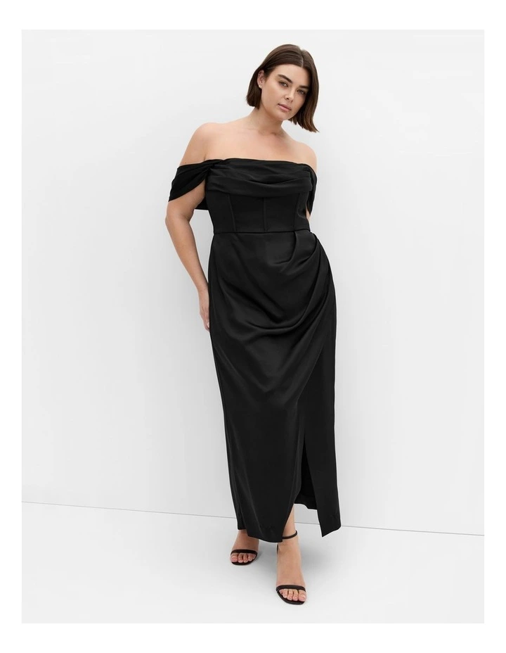 Forbidden Love Maxi Dress in Black image 1