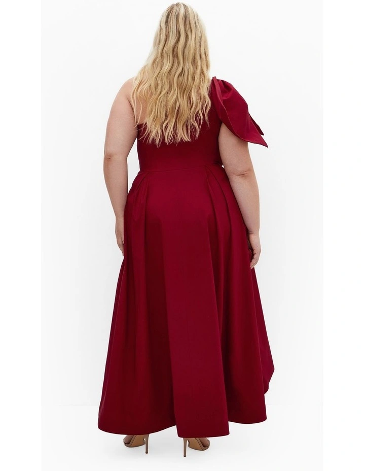 Captivate Maxi Dress in True Red image 2