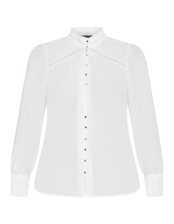 Florence Shirt in Ivory image 3