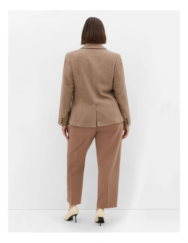 Oxford Melton Jacket in Brown image 2