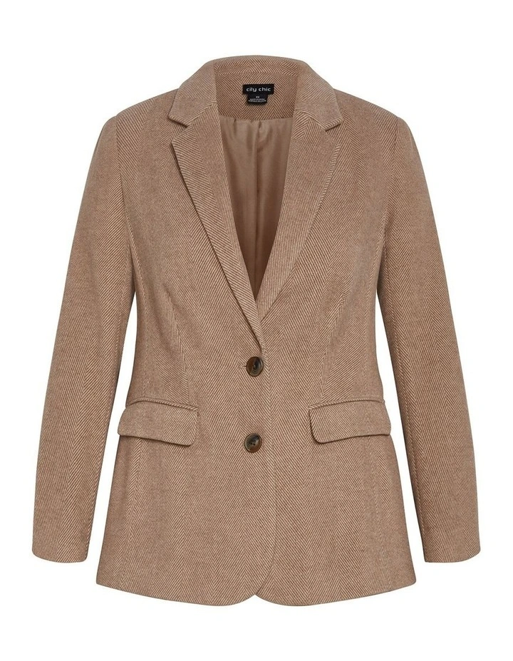 Oxford Melton Jacket in Brown image 3
