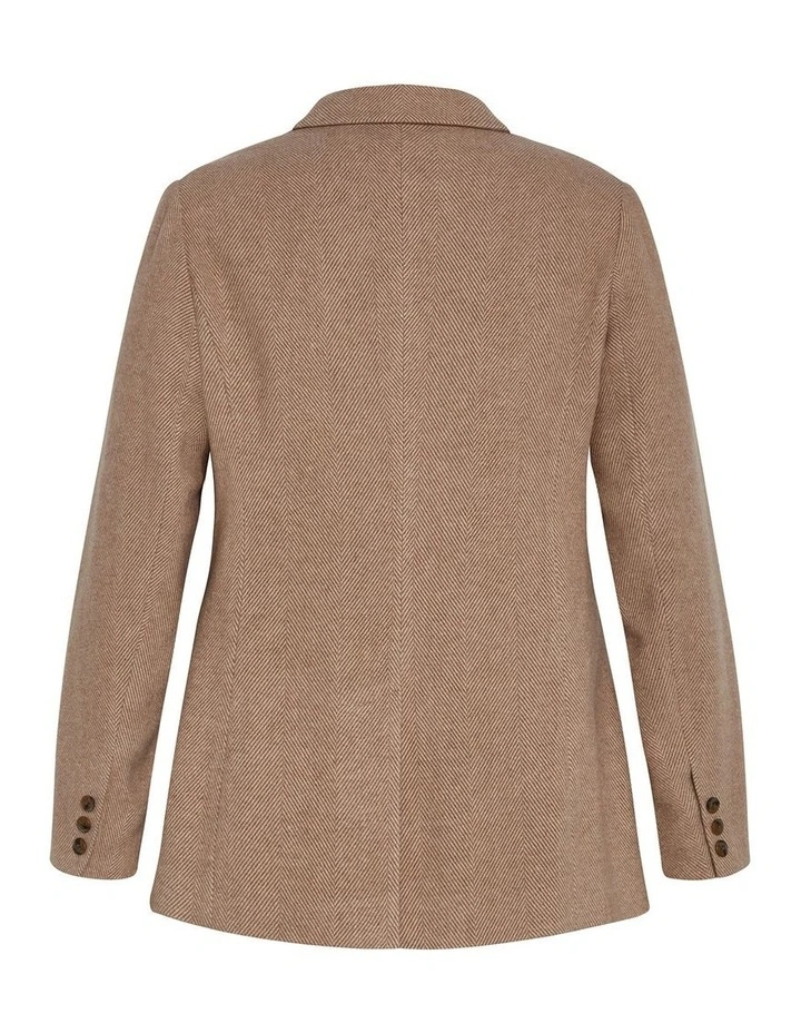 Oxford Melton Jacket in Brown image 4