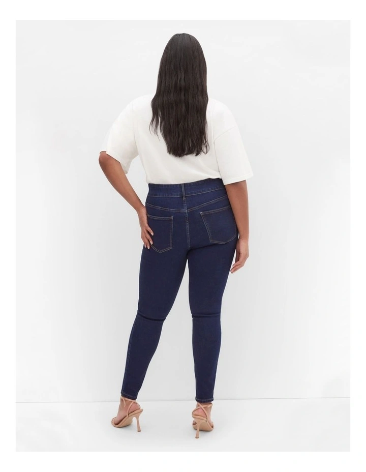 Asha Fit Clara Skinny Jean in Blue image 2