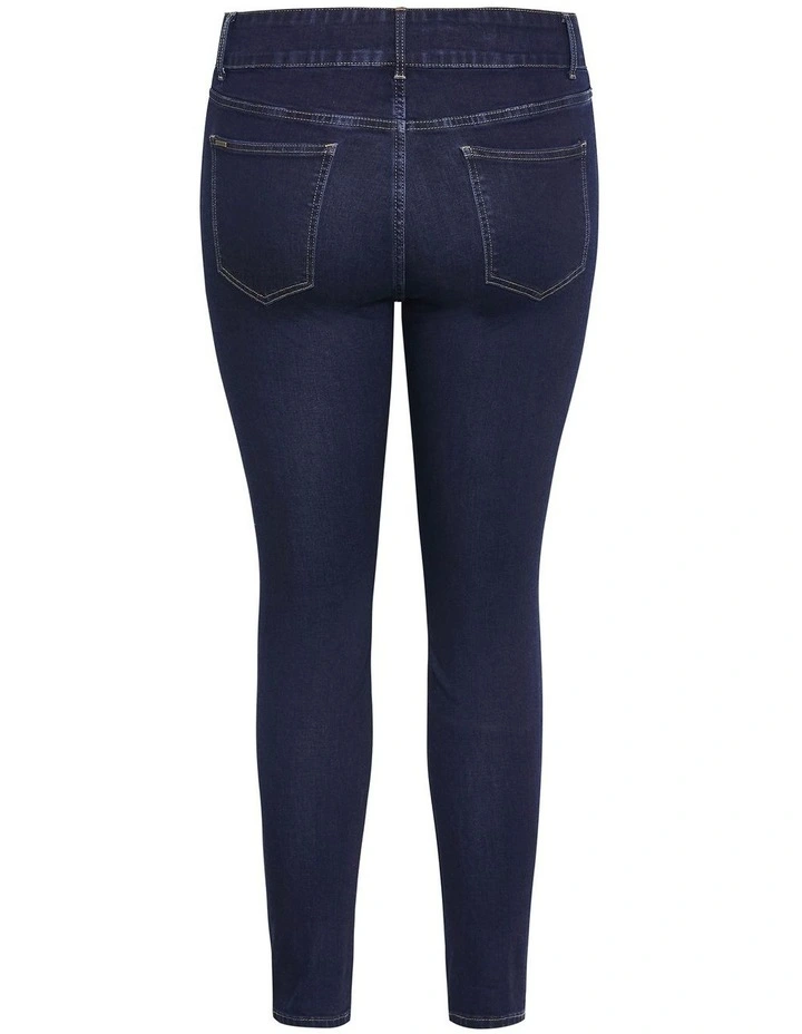 Asha Fit Clara Skinny Jean in Blue image 4